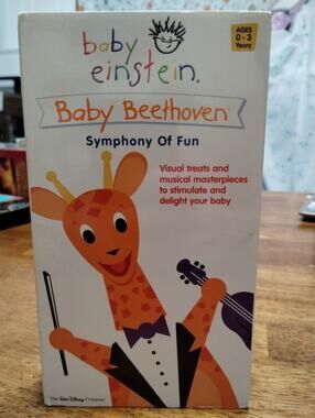Baby Einstein Baby Beethoven Symphony of Fun VHS Tape Educational Vintage Y2K
